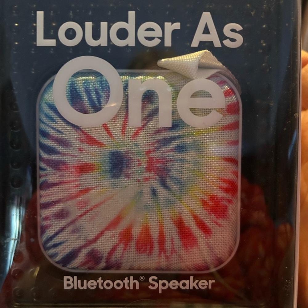 Sharper Image Bluetooth Speaker -Tie Die design